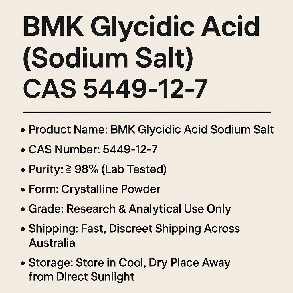 Buy BMK Glycidic Acid (Sodium Salt) – CAS 5449-12-7